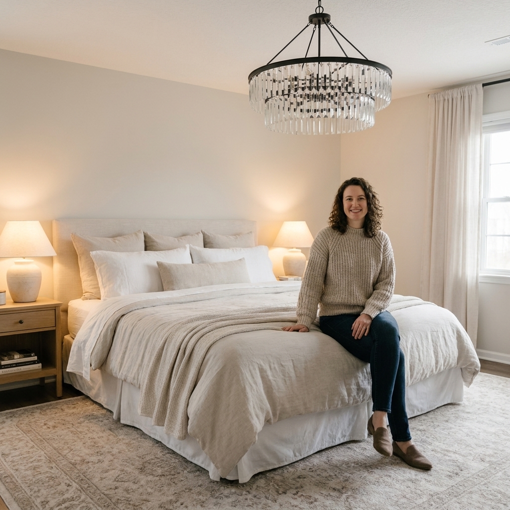 Sizing a Statement Chandelier for Your Master Bedroom