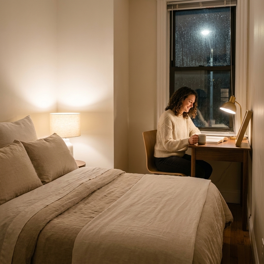 Hide a Home Office in Your Bedroom