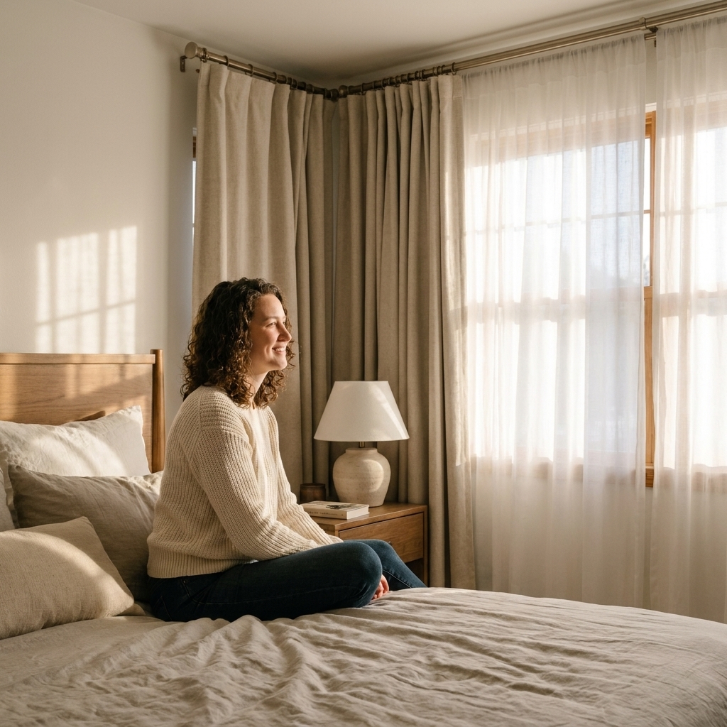 Layering Sheers With Blackout Curtains