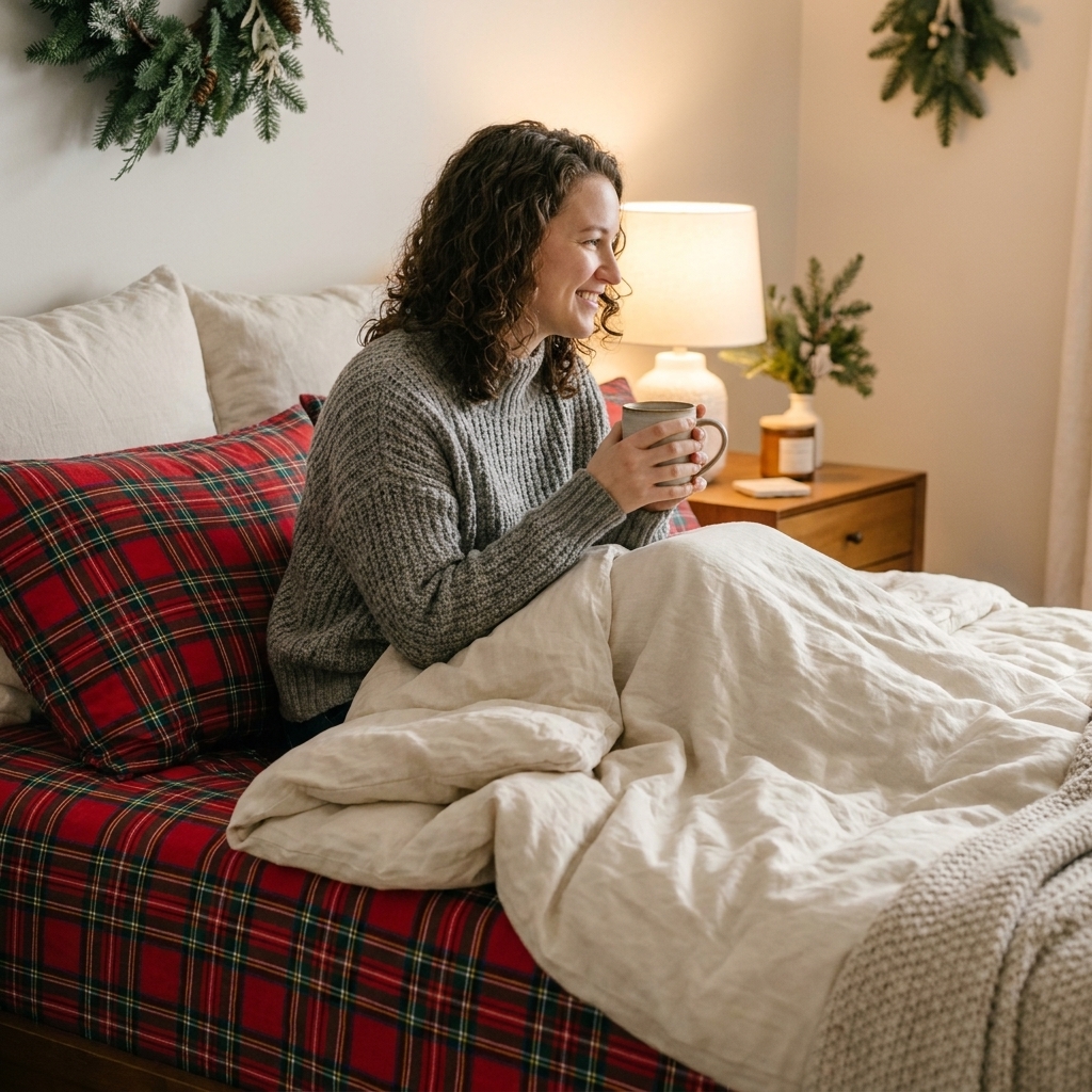 Winter Bedding Swaps: Flannel, Velvet, and Chunky Knits